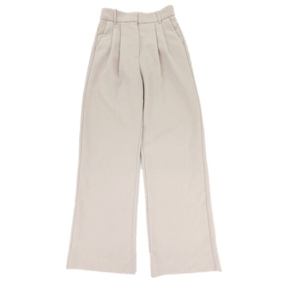 NEW Abercrombie Sloane Tailored Wide Leg Pleated Trouser Old Money Quiet Luxury - Picture 1 of 7